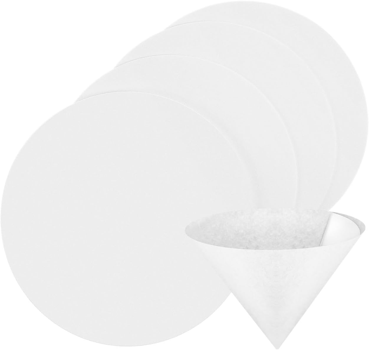 SOLUSTRE Medium Flow Rate Filter Paper Discs 100 Pcs 18cm Qualitative Filter Paper for Lab Experiments Coffee Making