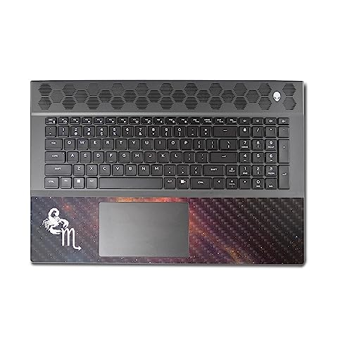Image of MightySkins Carbon Fiber Skin Compatible with Alienware M18 R1 (2023) Full Wrap Kit - Scorpio | Protective, Durable Textured Carbon Fiber Finish | Easy to Apply & Change Styles | Made in The USA