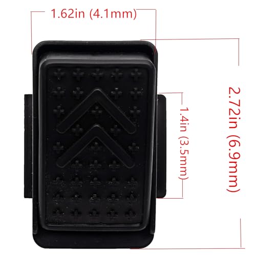 2 pin 6V 12V 24V Replacement Parts for Ride on Toys Powered Vehicle Foot Pedal Switch 24volt Kids Ride on Power car Accelerator Button Foot Switch Kids 6volt 12volt Electric Cars Foot Pedal Reset