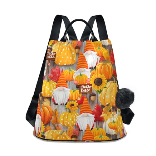 Sac à dos nains d'automne femme avec ouverture arrière et plusieurs poches