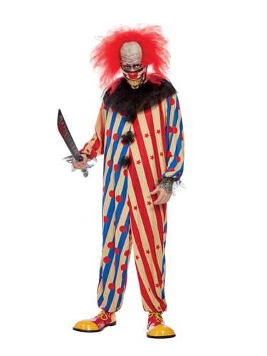 Costume de clown effrayant Smiffy's déguisement horreur adulte gris