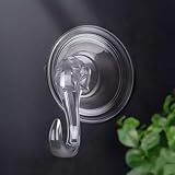 Generic Clear Suction Cup Hooks, Heavy Duty Vacuum Suction Cups with Removable Hooks for Tile, Glass, Metal Surfaces