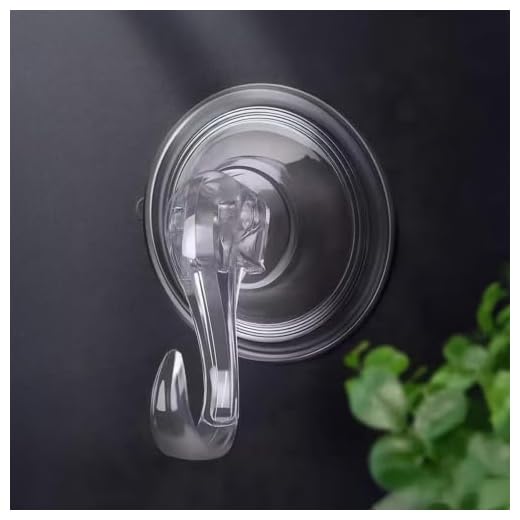 Generic Clear Suction Cup Hooks, Heavy Duty Vacuum Suction Cups with Removable Hooks for Tile, Glass, Metal Surfaces