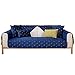 Sofa Abdeckung, Chaiselongue-Sofabezug, Weicher, Atmungsaktiver Sofaschoner, für Frühling Sommer Herbst Winter, Künstlerische Stickerei Sofabezüge-Blau_110 x 160cm