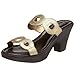 Produktbild Cordani Betsy Damen Slide mit Zwei Riemen, mit Loch-Detail, Gold (Gold-Lame), 42 EU