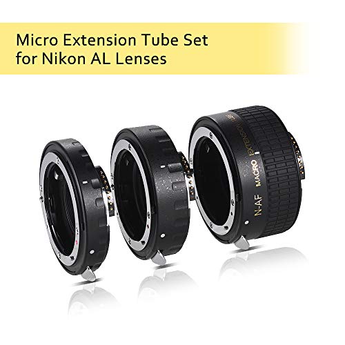 Upgraded Auto Focus Macro Extension Tube Set Copper AF Macro Lens Extension Tube