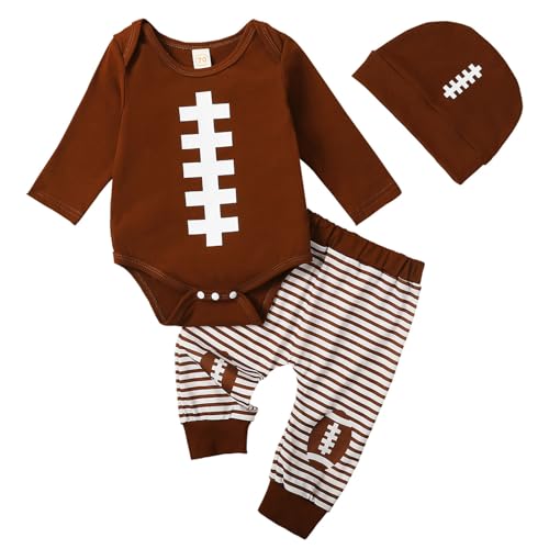 Conjunto de fútbol para bebé recién Nacido, Mono de Manga Larga y Pantalones, Mono de Piezas para sesión de Fotos con temática Deportiva, Ropa Informal para jugar51