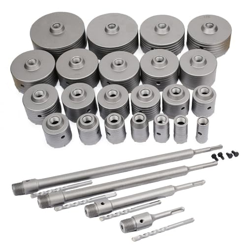 Set Broca Sierra Taladro Muro 30-160mm SDS Plus miniatura 3