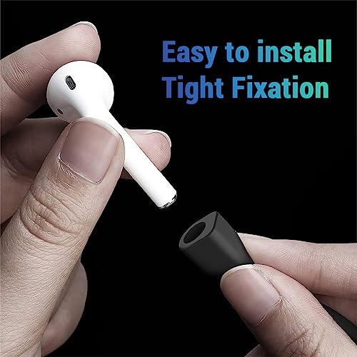 Image of LIRAMARK Magnetic Anti-Lost Strap Silicone Rope Wire Cable Connector String for AirPods Pro /Aipods Pro 2 / Airpods 1,2&3 / Boat /Realme /Jbl /Redmi /Oppo Enco Earbuds (Black)