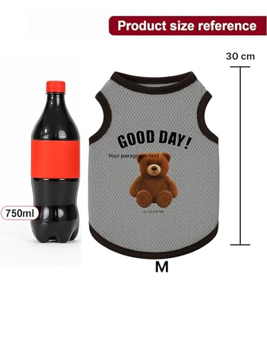 Image of Yellowcult Cute Pet T-Shirt Clothes, Summer Sweetshirts Teddy Pet Random Design mesh Outfit for Medium Dog, cat, Puppy, Kitten, Diwali, Festival, Travel, Outing, Photos (M- Any 1)