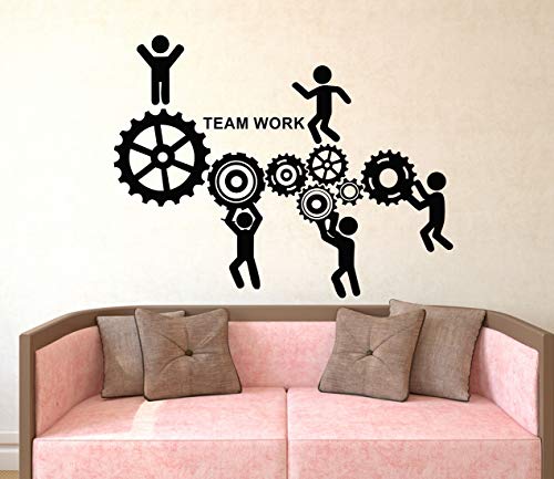 Image of Wallstick Team Work wallstickers (Vinyl 90 cm x 70 cm)