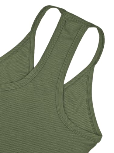 iGENJUN 3 Pack Workout Tops for Women Racerback Basic Tank Summer 2025 Camisole V Neck Slim Fit Ribbed Sleeveless4