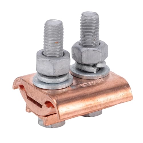 aqxreight Borne à Rainure Parallèle, Accessoires de Connexion de Jonction à Pince en Cuivre avec Filetage M10 pour Fils de 16 à 120 mm², Haute conductivité et Résistance pour L'industrie