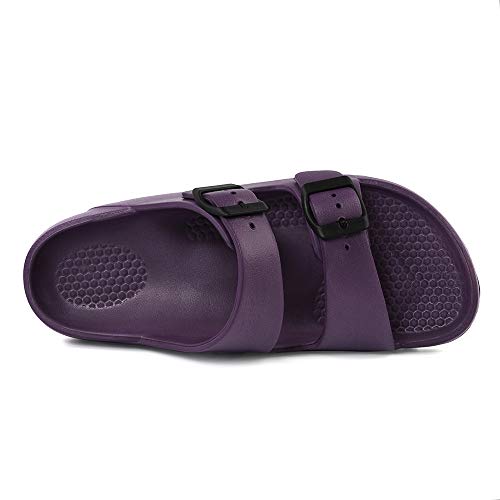 Funkymonkey Eva Flip Flops Waterproof Adjustable Thong Sandals For Mens And Womens (7 M Us, New Purple B) #TOP4
