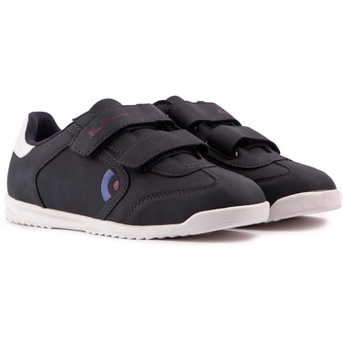 Ben Sherman Boys Target Strap Casual Trainers Sneakers Blue2