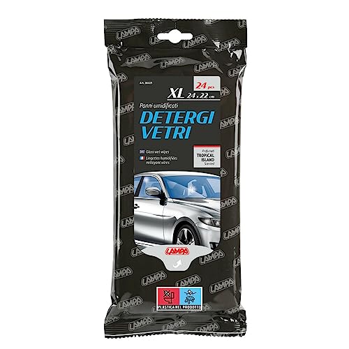 Lampa 38415 Panni Umidificati Detergi Vetri - 24 Pz - 24X22 Cm