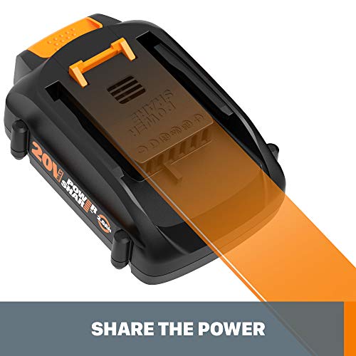 Worx Wa3578 - Powershare 20V 4.0Ah, Lithium Ion High Capacity Battery, Orange And Black #TOP4