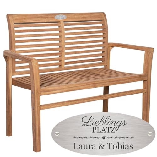 Sterngraf Bank mit Gravur zB Lieblingsplatz (Namen) Gartenbank...