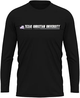 Official NCAA Men's Sport Active Long Sleeve Shirt Basic Logo Collegiate Black Collection