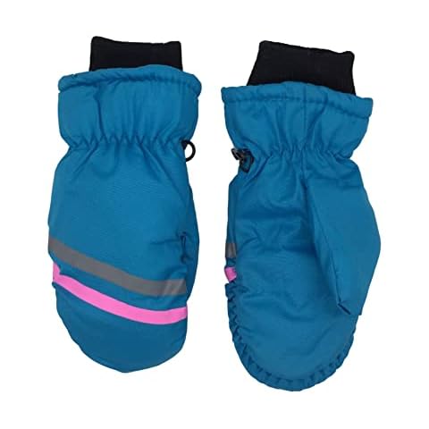 Laonajkd Children's Ski Gloves, Warm Gloves, Waterproof and Comfortable Snow Gloves, Thickened Winter Gloves, Boys and Girls, Cute Winter Gloves for Outdoor Sports, Grün, 3-5 Years Cover