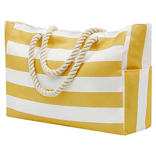 Sac à bandoulière de plage en toile grand format pour femmes pour tout ranger à la piscine