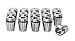 Accusize Industrial Tools 15 Pcs Er25 Collets Set, Size from 1/16'' to 5/8'' in Fitted Strong Aluminum Box, 0223-0835
