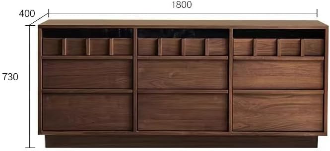 Sideboard Cabinet Solid Wood Dining Sideboard Modern Living Room Entrance Cabinet Bedroom Storage Locker Sideboard Cabinet with Drawers