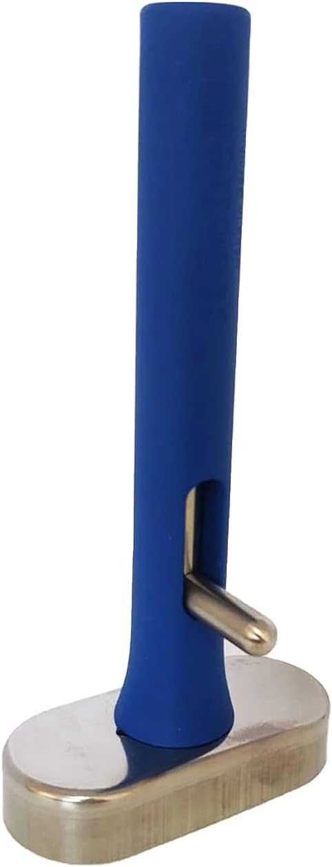Falafel Maker Stainless steel 18/10, Oval Bowl, Blue Plastic Handle, Demountable for Easy Cleaning