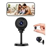 Générique Caméra Espion Mini 1080P HD Ultra Grand Angle, Caméra de Surveillance Intérieur/Extérieur, Détection de Mouvement et Vision Nocturne, pour Sécurité Domestique et Garde d'enfants