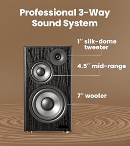 Edifier R2750DB MKII 3-Way Powered Bookshelf Speakers, 144W RMS, Black — photo 4 of 6