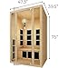 JNH Lifestyles Joyous 2-Person Home Infrared Sauna with Red Light Therapy, Low EMF - Indoor Personal Luxury Spa for House and Gym