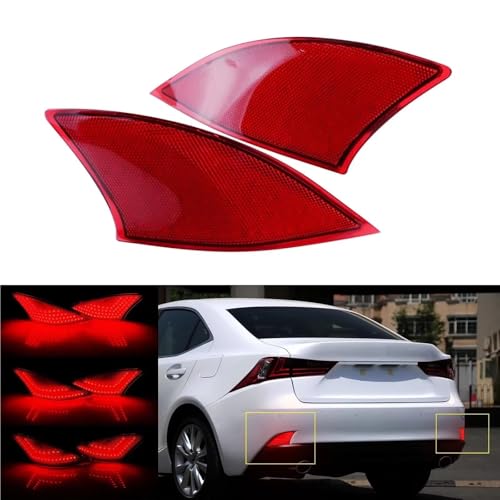 Réflecteurs arrière pour Lexus IS300h XE30 2013-2025 rouge - 2
