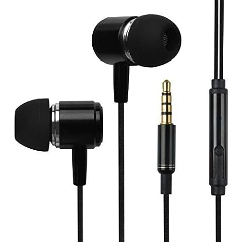Francois et Mimi in-Ear 3.5mm Aux Hi-Fidelity Headphones Earbuds CH-09, Black Cover