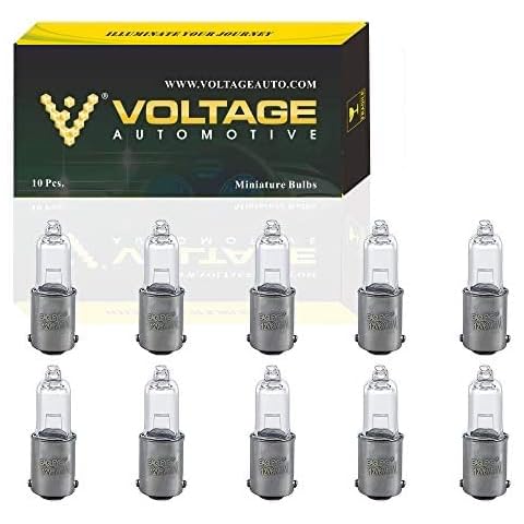 H6W Bulbs 12V 6W BAX9s for Daytime Running Light DRL Indicator Brake Tail Reverse Packing Light Sidelight E-Mark, Set of 10 Cover