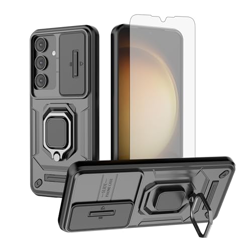 Coque Samsung S25 Plus antichoc robuste avec anneau support et verre inclus