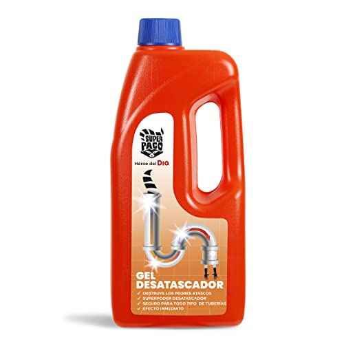 DIA SUPER PACO gel desatascador para tuberías botella 1 lt