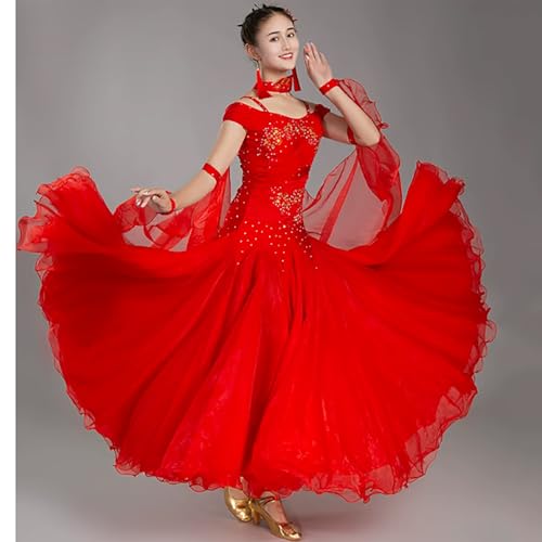 Robe de danse moderne foxtrot costume compétition manches courtes - 7