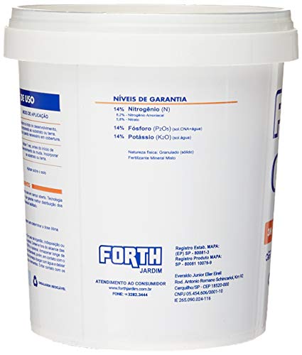 Fertilizante Adubo Forth Cote Classic 14-14-14 400 Gr (3 Meses)-Balde