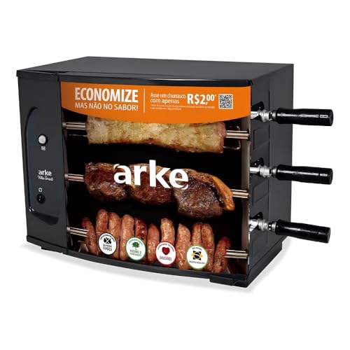 CHURRASQUEIRA ELETRICA ROT. VITTA SMART 3 ESPETOS - 220V - ARKE