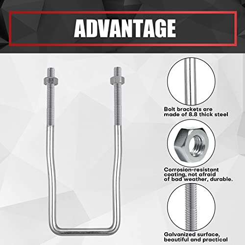 image for VIAGL U-Bolt Trailer Spare Tire Bracket, Spare Tire Carrier Galvanized