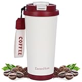 ZaoanHom Insulated Coffee Mug with Ceramic Coating, 18 oz Ceramic Lined Travel...