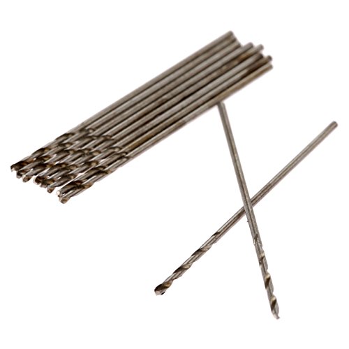 Mtsooning Twist Drill Bits,10Pcs 0.8Mm Hss Drill Bits With Straight Shank Replacement For Hard Metal, Hardened Stainless Steel And Cast Iron Electrical Drilling Tool #TOP1