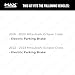 Max Advanced Brakes Front & Rear Brake Kit Compatible With 2018-2023 Mitsubishi Eclipse Cross Electric Parking Brake Replacement Drilled Slotted Black Coated Disc Brake Rotors and Ceramic Brake Pads