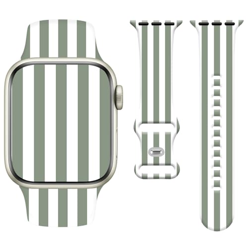 Watbro (���b�g�u��) �L���[�g�Șr���v�o���h Apple Watch�Ή� �X�g���C�v�E�H�b�`�X�g���b�v ���f�B�[�X �����Y �\�t�g�V���R�� iWatch Series 11 10 9 8 7 6 5 4 3 2 1 SE Ultra 38 40 4