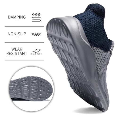 Image of DLWKIPV Mens Running Shoes Tennis Casual Walking Anti Slip Athletic Non Slip Workout Gym Sneakers Comfortable Lightweight Fashion Breathable Mesh