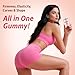 Glorithiventa Booty Gummies for Women, BBL Gummies Contains CurvaBoost BBL Herb Blend & Creatine Monohydrate for Booty, Curves & Energy, Zero Sugar, Vegan, Peach Flavor - 60 Counts