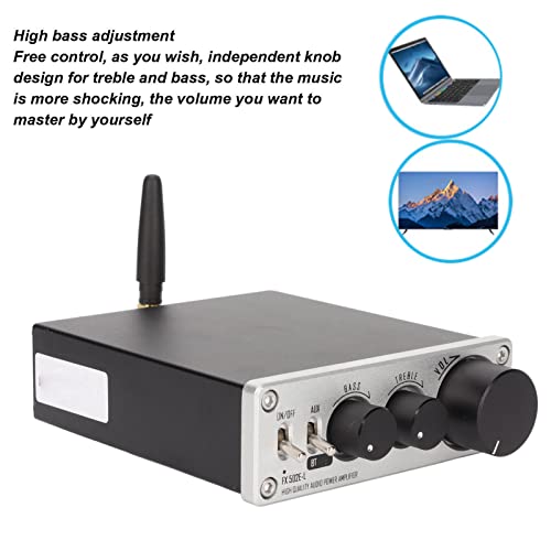 Amplificador de potência, Bluetooth 5.1 ajuste de graves altos, amplificador de som digital doméstic