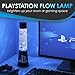 PlayStation Glitzer Flüssigkeitsfluss-Lampe mit schwebenden Controller-Icons - Offiziell lizenziertes Sony Merchandise, Gaming-Raum-Nachtlicht, Schlafzimmerdeko, Black