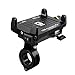 Produktbild Laduup 2.5A Handyhalterung Motorrad,Handyhalterung Fahrrad Smartphone und Handy Halterung Mit Schalter für Fahrrad, Bike, Motorrad/Handyhalter für iPhone - 12-24 V wasserdicht (A)