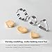 Mini Metal Cookie Cutters Set - 24 Pcs Clay Cutters/Mini Fruit Vegetable Cutters/Star Heart Round Flower Square Mini Cutters - Cookie Cutters for Kids Lunch/Mini Geometric Shapes Cookie Cutters